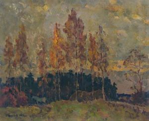 Voir le détail de cette oeuvre: Autumn trees